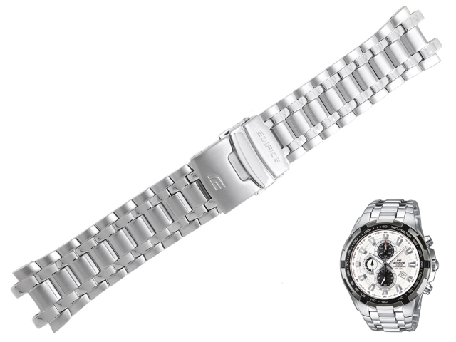 Oryginalna bransoleta Casio Edifice EF-539D EF-539 srebrna stalowa + nity montażowe